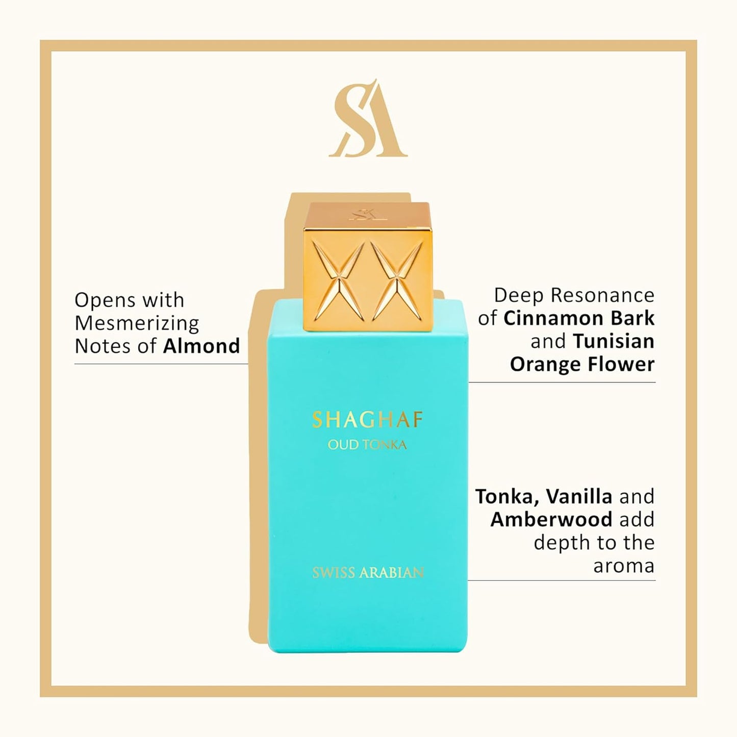 Swiss Arabian Shaghaf Oud Tonka – Eau de Parfum – 75ml